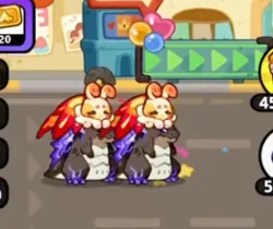 Charflutter riding on Rockzilla's back in Marathon Party
