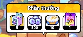 Bảng phần thưởng của rương giữa trong sảnh sự kiện